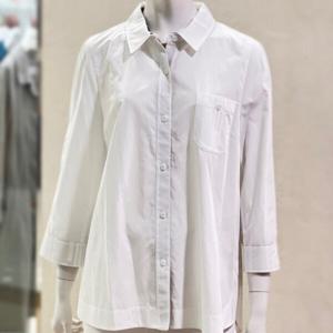 [벨리시앙]프린트 안감 배색 블라우스 (2color) BL3310