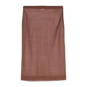 생로랑 시어 니트 실크 스커트 795309 Y76RI 2020