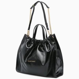 [질스튜어트] 블랙 골드 장식 드로우스트링 체인 숄더백 L  JABA5E140BK