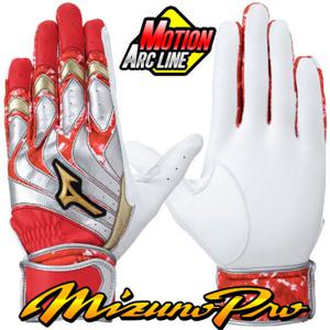 [미즈노]미즈노 야구 프로 배팅장갑 [적실] 1EJEA26062RS D2503