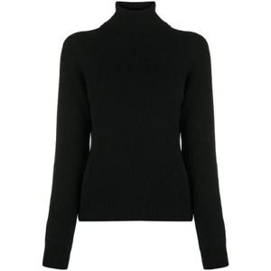 생로랑 하이넥 캐시미어 리브 니트 1877273