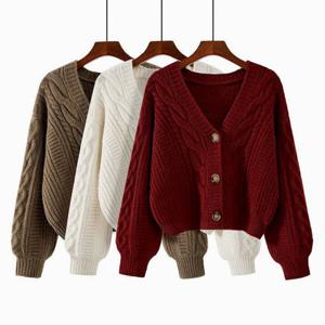 [베나프]블루스 크롭 긴팔가디건_BJ1GD012