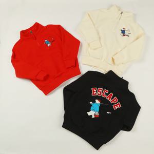 [지프키즈]낚시 곰 밴드넥 맨투맨  KQ1TSU812