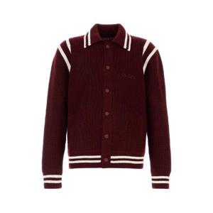 GUCCI Burgundy wool cardigan 814682XKEJ2 6419