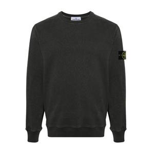 스톤아일랜드 로고 패치 크루넥 맨투맨 다크그레이 801566060 V0165