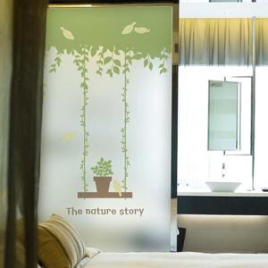 아트박스/낭만창고 ncdr062-비밀정원-샤워부스 유리문시트지