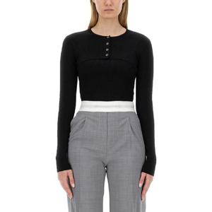 ALEXANDER WANG 크롭 스웨터 1KC3241060001