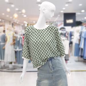 [ab.f.z]라운드 찰랑 쿨 칠부 티블라우스 FSPNZ3K39H