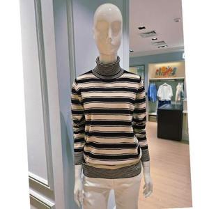 [베스띠벨리]BJUCX2914_글리터 스트라이프 폴라 니트