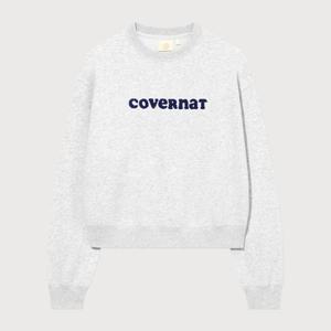 [커버낫]커버낫 우먼 쿠퍼로고 맨투맨 헤더 그레이 CO2503CR70HG