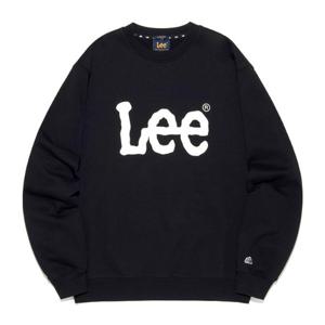 [LEE]LEE 빅 트위치 로고 맨투맨 블랙 LE2503CR01BK