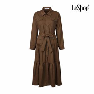 [르샵] 카라넥 오픈 캉캉 스트랩 원피스 (BP8OP008A)