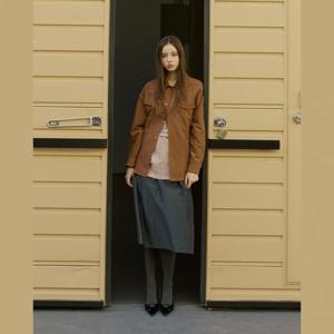 플라스틱아일랜드  (PR3TJ962) 벨티드 셔츠형 자켓