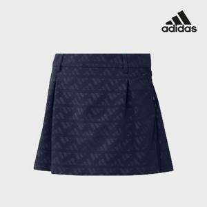 아디다스골프 여성 그래픽 디보스 프린트 큐롯 스커트 네이비 HA5849