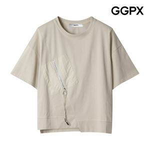 [지지피엑스]포켓 지퍼 언발 티셔츠 GP4TS052F