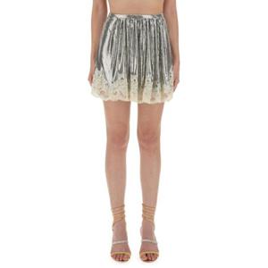 파코라반 숏 스커트 25AIJU086MH0004 P040 Silver