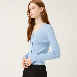 [르샵] V넥 골지 슬림핏 가디건-L2F35KCD010