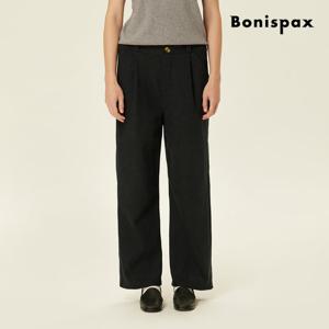 보니스팍스  핀턱 세미 와이드 슬랙스 (XP9PT007M0)