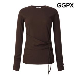 GGPX  허리 랩스타일 티셔츠 (GP8TS010F)