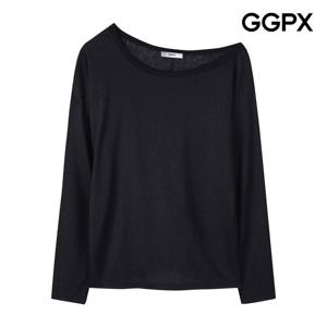 GGPX  언밸런스넥 긴팔 티셔츠 (GP7TS037F)