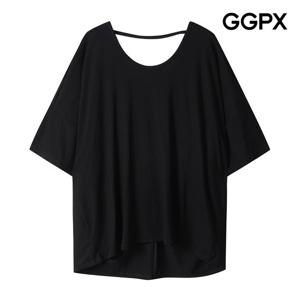 [지지피엑스]반전 꼬임 끈 루즈핏 티셔츠 (GP6TS021F)