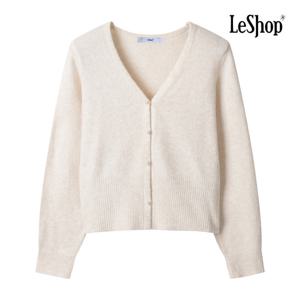 르샵  우먼 진주 포인트 버튼 포그니 니트 가디건 (BP9KC010A)