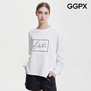 [지지피엑스]스퀘어 자수 슬릿 티셔츠 GP9TS034F