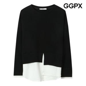 [지지피엑스]셔츠 레이어드형 맨투맨 티셔츠 GP9TS039F