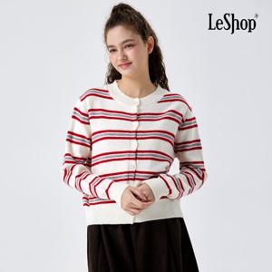 르샵  라운드 버튼 프런트 라인 니트 가디건 (BP9KC034A)