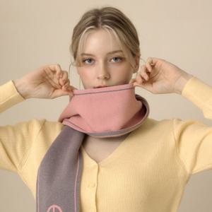 [루이까또즈(스카프)]쁘띠 니트 머플러 노벨솔리드 핑크 2CMK488PI