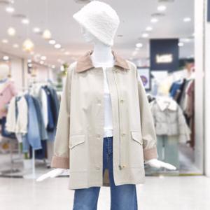 [ab.f.z]카라 배색 집업 하프 점퍼 코트 자켓 FSBQZ5R06G