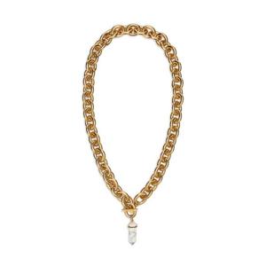 25 FW 로베르토 카발리 스톤 펜던트 체인 네크리스 TWG009AM002 TP443555012