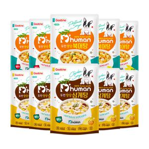 [듀먼] 강아지 영양식 2종 10팩 세트(삼계탕 5팩, 북어탕 5팩)