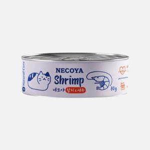 네츄럴코어 네코야 참치&새우 캔 80g 고양이 간식