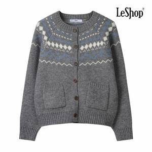 [르샵] 윈터 노르딕 버튼 니트 가디건 (BP9KC022A)
