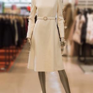 [미니멈]MWDAWO0170 하프넥 비즈 A라인 원피스