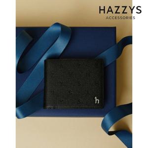 헤지스ACC  음각패턴 소가죽 반지갑 HJWA5E580BK