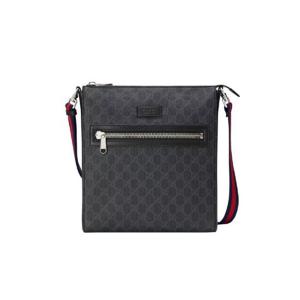 구찌 GG 슈프림 매신저백 블랙 그레이 474137-K5RLN-1095