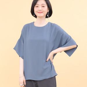 [애비뉴투지]가오리 시폰 소매 봄 여름 반팔 블라우스 B05336