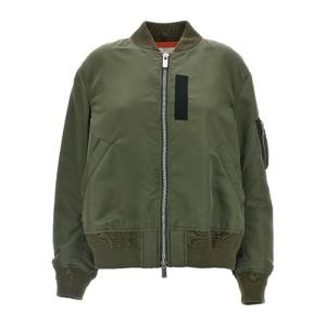 사카이 올리브 그린 나일론 봄버 재킷 SCW201 501