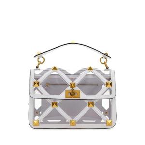 Valentino Garavani 로만 스터드 폴드오버 탑 크로스바디 백 2W2B0I60SEA YL0 TP943319184