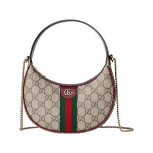 구찌 오피디아 스몰 숄더백 베이지 다크 브라운 로쏘 앙코라 레드 838463-FAE0P-9789