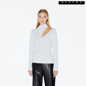 [시슬리]시슬리 숄더 컷아웃 티셔츠 2F_11APM101E_LG