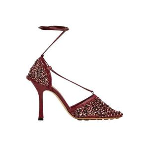 보테가 베네타 스파클 스트레치 레이스업 샌들 체리 667206V0GU16084