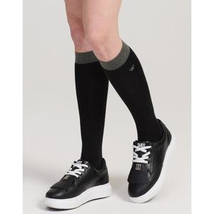 닥스 골프 여성 25FW PREMIUM 블랙 무릎 배색 파일 니삭스 DNSS5F653BK