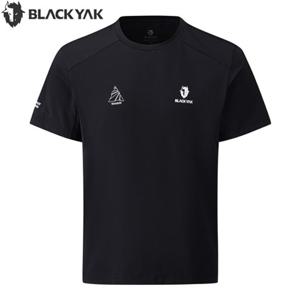 블랙야크 남성 경량 티셔츠 트레일러닝 라운드 반팔티1 1BYRTFU006BK