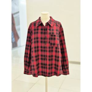 [비지트인뉴욕]오버핏 체크 셔츠 VBALS20