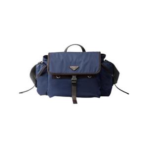 프라다 리나일론 앤 레더 숄더백 에비에이션 블루 2VD081-2DW3-F0D57