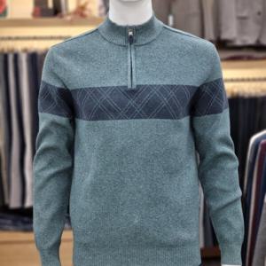 [피에르가르뎅]가을겨울신상 전판조직 블럭하프집업PPKR430144_S