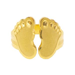 한국금거래소 순금 아기발바닥 돌반지 1.875g